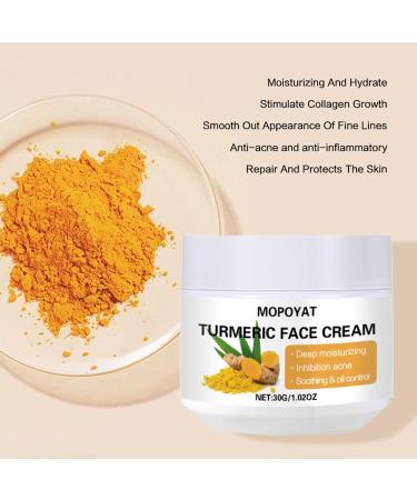 Turmeric Face Cream Face Moisturiser Anti Aging Cream for Radiant & Glowing Skin Dark Spot Corrector Remover for Face Natural Turmeric Cream Skin Care Moisturizing Erase Fine Lines Firming - Buy Online on GoSupps.com
