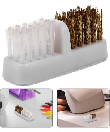 Beavorty Nail Drill Bit Cleaning Brush Nail Drill Bits Dust Removal Brush 2-in-1 Copper Nail Drill Bit Cleaner Manicure Cleaning Tool for Home or Nail Salon - Buy Online on GoSupps.com