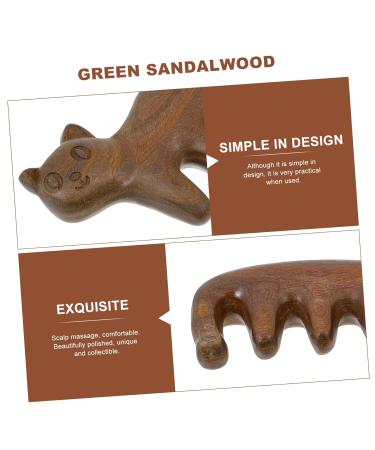 Beavorty 3 STK K tchengr ner Sandelwood Massage Comb - Premium Green Sandalwood Hair & Scalp Brush for Relaxation & Grooming - Buy Online on GoSupps.com