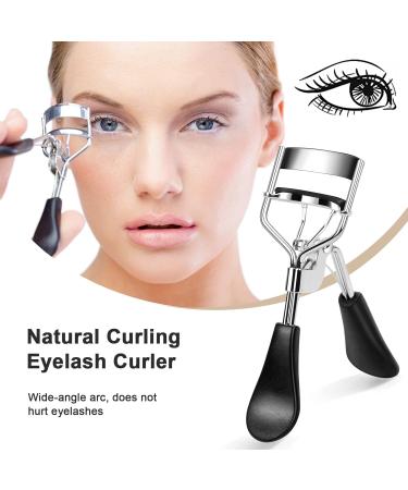 Doryum Eyelash Curler Kit Eyelash Curler for Women Professional Makeup Tool For Eyelashes with 24 Eyelash Curler Replacement Silicone Pads Eye Makeup Set for Create Natural Charming Eyes (Black) - Buy Online on GoSupps.com
