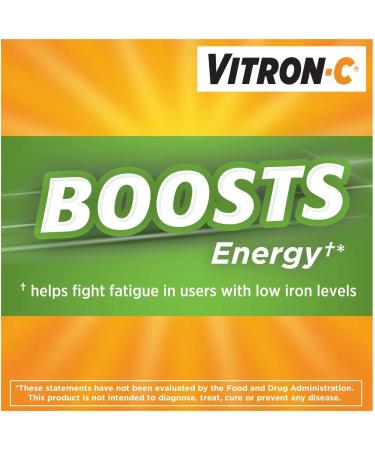 Vitron-C Iron Supplement Coated Tablets 125mg/65mg - 60 Count Bottle - Buy Online on GoSupps.com