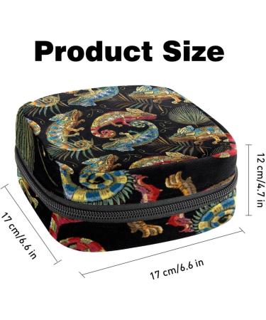Muoooum Koi Fish Embroidery Menstrual Cup & Pad Storage Bag - Portable Zip Pocket for Teen Girls & Women - Color 9 4.7x6.6 - Buy Online on GoSupps.com