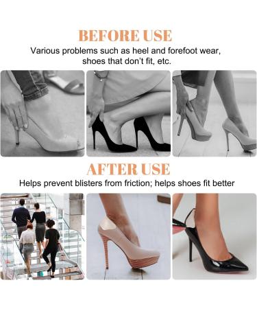 10 Pairs Heel Pads - Comfort Shoe Inserts for Men & Women | Anti-Slip Heel Grips for Loose Shoes & Pain Relief - Buy Online on GoSupps.com