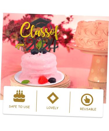 Garneck 10 Sets Cake Insert Cake Decoration Graduation Cake Decors Grad Cupcake Toppers Graduation Cake Toppers Graduation Cupcake Topper Cake Picks Party Supplies Paper Cup Yellowx2pcs 16.00X13.00X0.10CMx2pcs - Buy Online on GoSupps.com