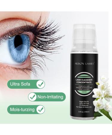 Eyelash Cleansing Concentrate 100ml - Professional Foaming Shampoo for Lash Extensions | Jasmile Jasmine Essential Cleaner - Buy Online on GoSupps.com