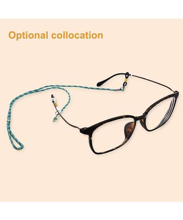 Eyeglass Chain Ends - Anti-Slip Rubber Connectors for Glasses (4 Colors, 24 Pieces) - Buy Online on GoSupps.com