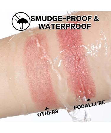 FOCALLURE 2PCS Eyeshadow Stick Set - Shimmer & Matte Cream Pencil Crayons - Long Lasting & Waterproof - with Blending Brush - Opulent Tassels - Buy Online on GoSupps.com