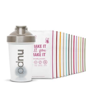 NUPO gluten -free diet shakes for losing weight with fitness shaker starter set English - 7x Lose weight 3x diet soups & 5x meal replacement - meal replacement shake drinking meal for losing weight
