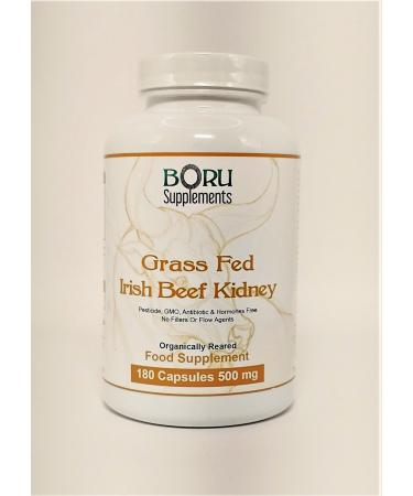 Grass-fed Irish Beef Kidney Capsules Un-Defatted Full Absorption of Naturally Occurring Vitamins and Minerals Found in Beef Kidney