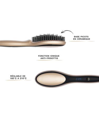 Demeliss Saint Algue Pro Ventilation & Smoothing Brush - Regulated Temperature Ceramic Knobs Digital Display & Anti-Frizz Ion Function for All Hair Types - Buy Online on GoSupps.com