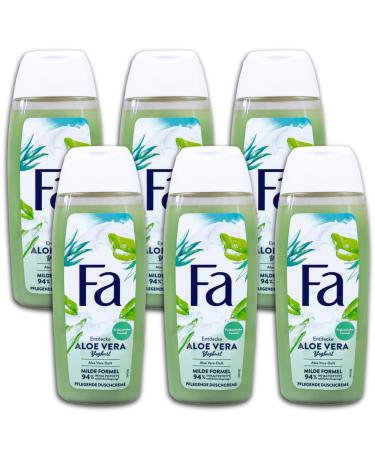 Fa nourishing shower cream aloe vera yoghurt shower gel 6 x 250 ml pack of 6