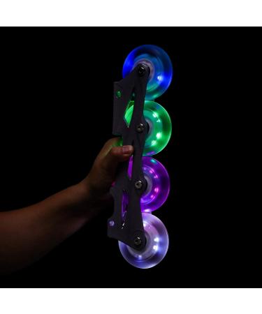 Rollerex 2-Pack Glowrider 92A LED Light Up Wheels - Glow in The Dark - UV Purple 80mm - Buy Online on GoSupps.com