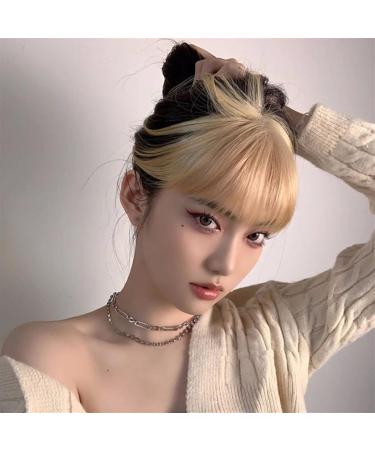 Bangs Hair Clip Girl Fashionen Bangs Wig Female Invisible Air Hairline Replacement Women's Hairwear Bangs Clip in Hair - Buy Online on GoSupps.com