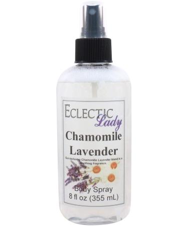 Chamomile Lavender Body Spray (Double Strength) 8 ounces Body Mist for Women with Clean Light & Gentle Fragrance Long Lasting Perfume with Comforting Scent for Men & Women Cologne with Soft 8 Fluid Ounces (Double Strength)