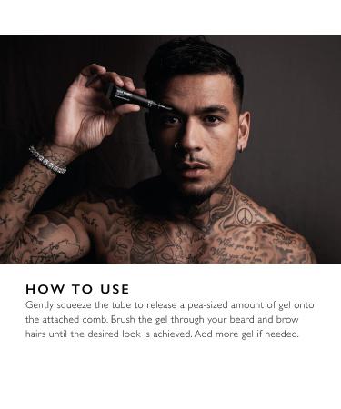 War Paint For Men Lightweight Beard & Brow Gel - Vegan & Cruelty-Free - Clear Non-Stick Formula - Father's Day Gift - 8ml - Buy Online on GoSupps.com