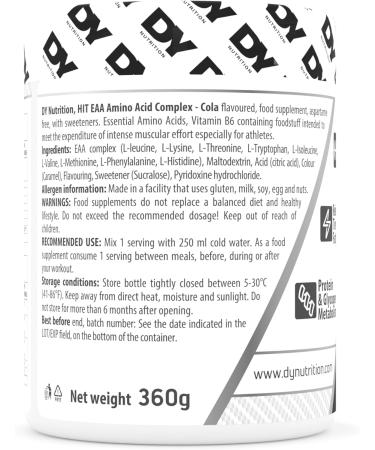 Dorian Yates HIT EAA Amino Acid Complex Cola - 360g - Buy Online on GoSupps.com