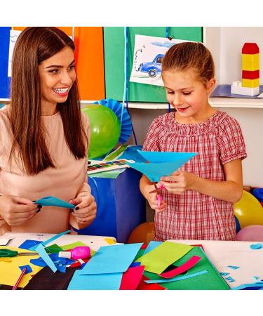 3 Otters Construction Paper Pack - 200 Sheets - A4 Size - 10 Assorted Colors - Heavy Duty Color Copy Paper for Crafts & Art - Buy Online on GoSupps.com