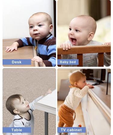 Clear Silicone Edge Protector Strip - Baby Proofing Corner Guards 6.6ft(2M) with Strong Adhesive - for Cabinets, Tables, Drawers - 10MM*2M - Buy Online on GoSupps.com
