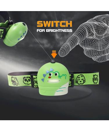 KunHe H4 Toddlers COB Headlamp - Pack of 4, 50 Lumen Cute Animal Design - Perfect Camping Gift for Kids - Buy Online on GoSupps.com