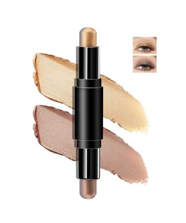 Boobeen Eyeshadow Stick for Eyes  Metallic Cream Eye Shadow Pencil Crayon  Glitter Eye Brightener Stick  Multi Function Eyeshadow Highlighter  Long wear 01