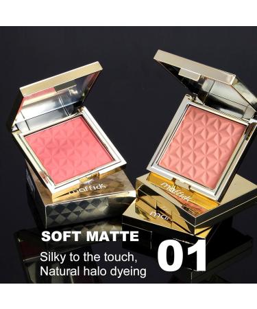 Soft silky lightweight matte cheek powder mineral face blush palette for natural flush all-day wear - Buy Online on GoSupps.com