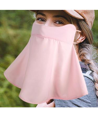 ITRIMAKA UV Protection Facial Cover - Soft Women's Sun Protection with Necklear & Ear Loop - Comfortable Pink Face Cover for Ultimate UV Defense - Buy Online on GoSupps.com