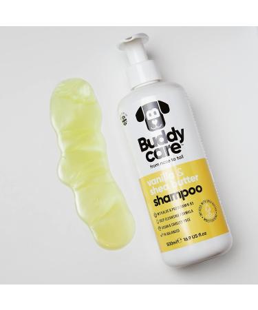 Buddycare Vanilla & Shea Butter Dog Shampoo - Moisturizing Aloe Vera Formula - 500ml - Buy Online on GoSupps.com
