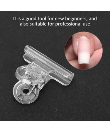 Nail Extension Clips - 5 Multifunctional Transparent Plastic Curved Clamp Accessories for Nail Art - Buy Online on GoSupps.com