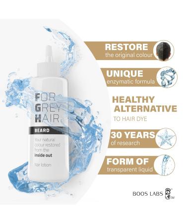 Boos Labs Gray Beard Treatment - Healthy Enzymatic Solution for Gray Hair | Refresh Your Beard Today! - Buy Online on GoSupps.com
