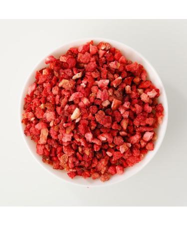  ULTHMOK Freeze-dried chopped strawberries pure and natural dried strawberries snacks dessert decoration 180g - Buy Online on GoSupps.com
