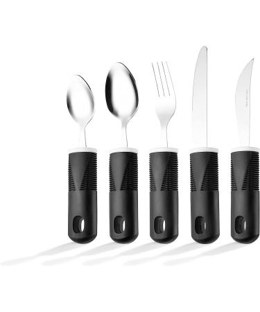 Special Supplies Adaptive Utensils Set for Hand Tremors, Arthritis, Parkinson s - Non-Weighted, Non-Slip Stainless Steel Utensils for Elderly Use - Buy Online on GoSupps.com