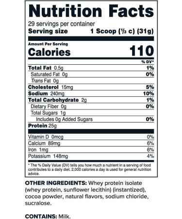 Primaforce Whey Protein Isolate Powder (Chocolate 2 lbs) - Non-GMO Gluten Free | Buy Internationally - Best Protein Supplement - Buy Online on GoSupps.com