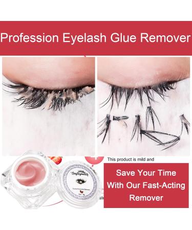 Eyelash Extension Remover Cream - Professional & Low-Irritation Formula (Strawberry) - Buy Online on GoSupps.com
