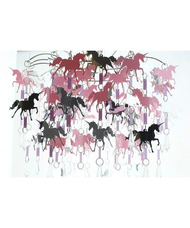Kids Mermaid Flamingo Fairies Bedroom Chandelier - Adorable Lampshade for Girls' Nursery Decoration - Buy Online on GoSupps.com