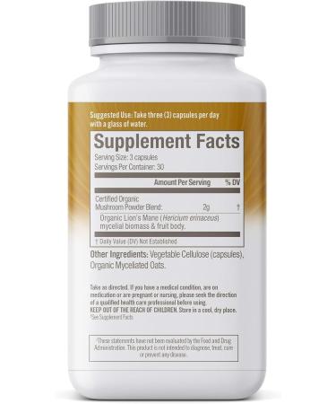 OM Lion's Mane Mushroom 667mg 75 count - Buy Online on GoSupps.com