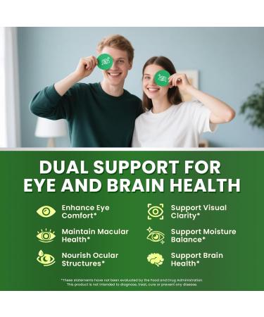 Lutein and Zeaxanthin Supplements - Advanced AREDS 2 Eye Vitamins - Bilberry Supplement for Eyes with Astaxanthin Ginkgo Biloba Sodium Hyaluronate - for Eye Health & Brain Support 120 Capsules 120 Count (Pack of 1) - Buy Online on GoSupps.com