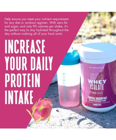 Myprotein Clear Whey Isolate - Tropical Dragonfruit Strawberry 500g | 20 Servings | Pack of 1 - Buy Online on GoSupps.com