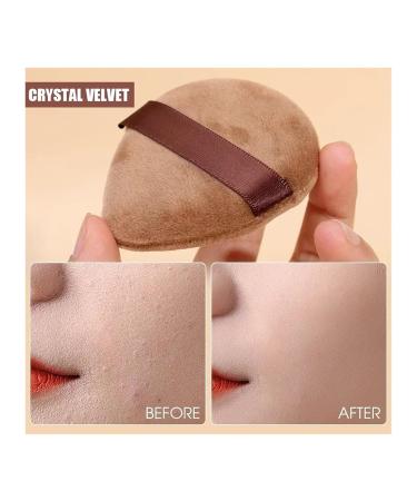 SBTRKT Dual Use Powder Puff - Soft Velvet Makeup Sponge for Face & Eye Contouring | 3PCS Washable Cosmetic Puff Accessories - Buy Online on GoSupps.com