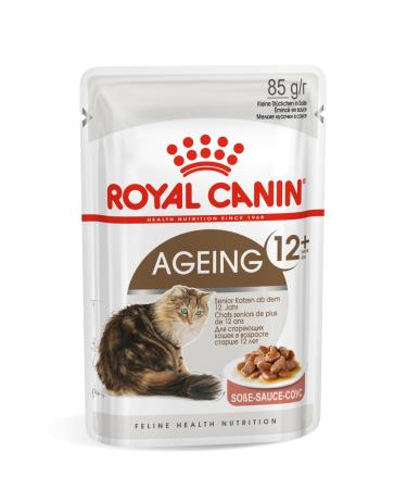 Royal Canin Ageing 12+ Complete Adult Wet Cat Food in Gravy 12 x 85g