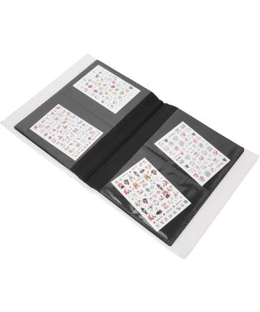 Nail Sticker Display Book Reusable Decal Collection Album Multi Functional for Family Photo for Nail Shop(white) - Buy Online on GoSupps.com