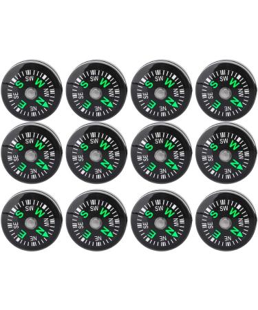 Portable Oil Filled Button Compass 12PCS - Lightweight & Stable for Hiking & Camping - Buy Online on GoSupps.com