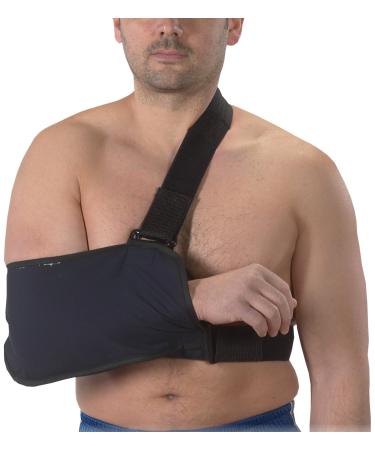 Arm Sling with Immobilizing Strap Navy Blue Large