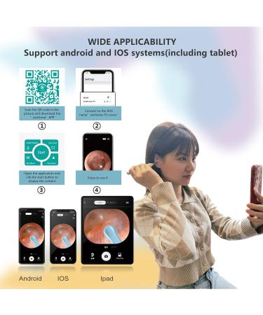 Ear Wax Removal Kit Camera | Wireless 1920p HD Ear Otoscope Endoscope | Ear Wax Cleaner & Remover Set | Compatible with iOS & Android | Best Christmas Gift - Buy Online on GoSupps.com