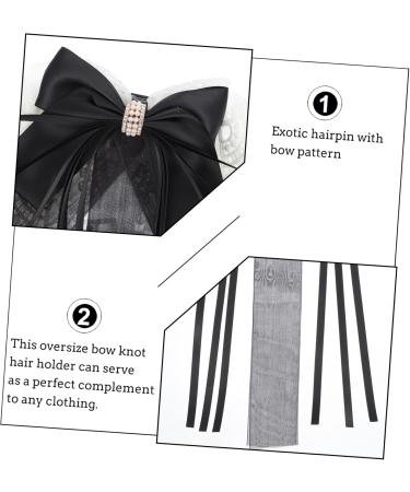 Angoily Bow Hairpin Hair Clip Hair Barrettes Hair Pin Hair Bows for Women Dreadlock Accessories Hair Accessories for Teen Girls Bows Hairpin Lolita Headdress Hair Grip Lace Oversized Miss - Buy Online on GoSupps.com