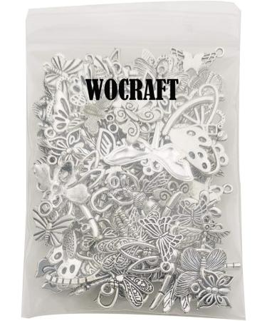 WOCRAFT 100g Mixed Butterfly Dragonfly Bee Insect Charms for Jewelry Making - DIY Necklace Bracelet Crafting Findings (M295) - Buy Online on GoSupps.com