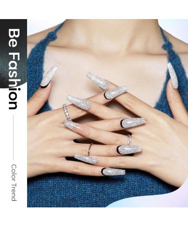 Modelones Reflective Glitter Gel Nail Polish Set 6 Colors Pink Red Black Silver Shimmer Sparkle Gel Polish Collection Kit LED Soak Off Nail Polish Manicure Art Gel Kit Home DIY Nail Salon - Buy Online on GoSupps.com