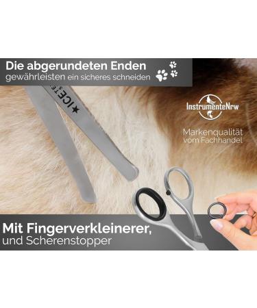 4-Piece Dog Grooming Scissors Set - Straight & Curved Hair Shears for Professional Pet Care - Buy Online on GoSupps.com