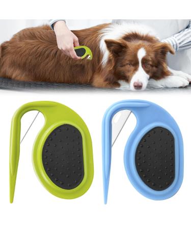 2-Piece Cat Hair Remover & Knot Comb Set - Pet Massage Tool for Long-Haired Cats & Dogs | Essential Grooming Kit - Buy Online on GoSupps.com