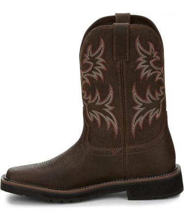 Justin Original Work Boots Men's Stampede Pull-On Square Toe Work Boot - Tan (Size 11.5 Wide) - Buy Online on GoSupps.com