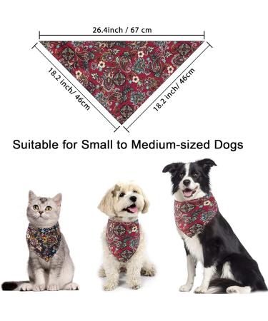 Jupsk Pet Dogs Cats Cowboy Costume Hats and Bandanas Scarf Set of 4 Pet Cowboy Caps and Triangle Scarves Accessories for Puppy Kitten Pet Party Festival and Daily Wearing Decoration - Buy Online on GoSupps.com